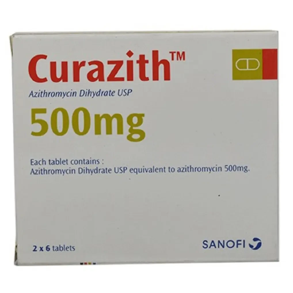 Pack Image: Curazith 500 mg Tablet (2 x 6)