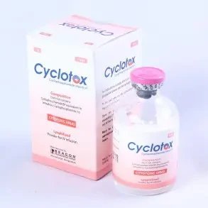 Pack Image: Cyclotox 1 gm Injection (1 gm vial)