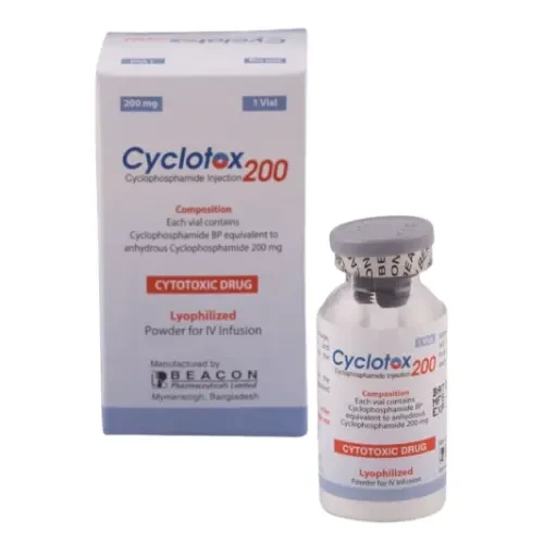 Pack Image: Cyclotox 200 mg Injection (200 mg vial)