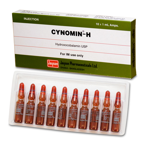 Pack Image: Cynomin-H 1000 mcg Injection (1 ml ampoule)