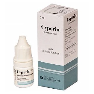 Pack Image: Cyporin 0.05% Eye Drop (5 ml drop)
