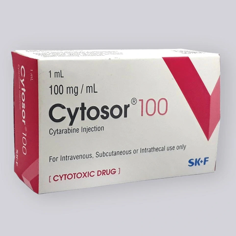 Pack Image: Cytosor 100 mg Injection (100 mg vial)