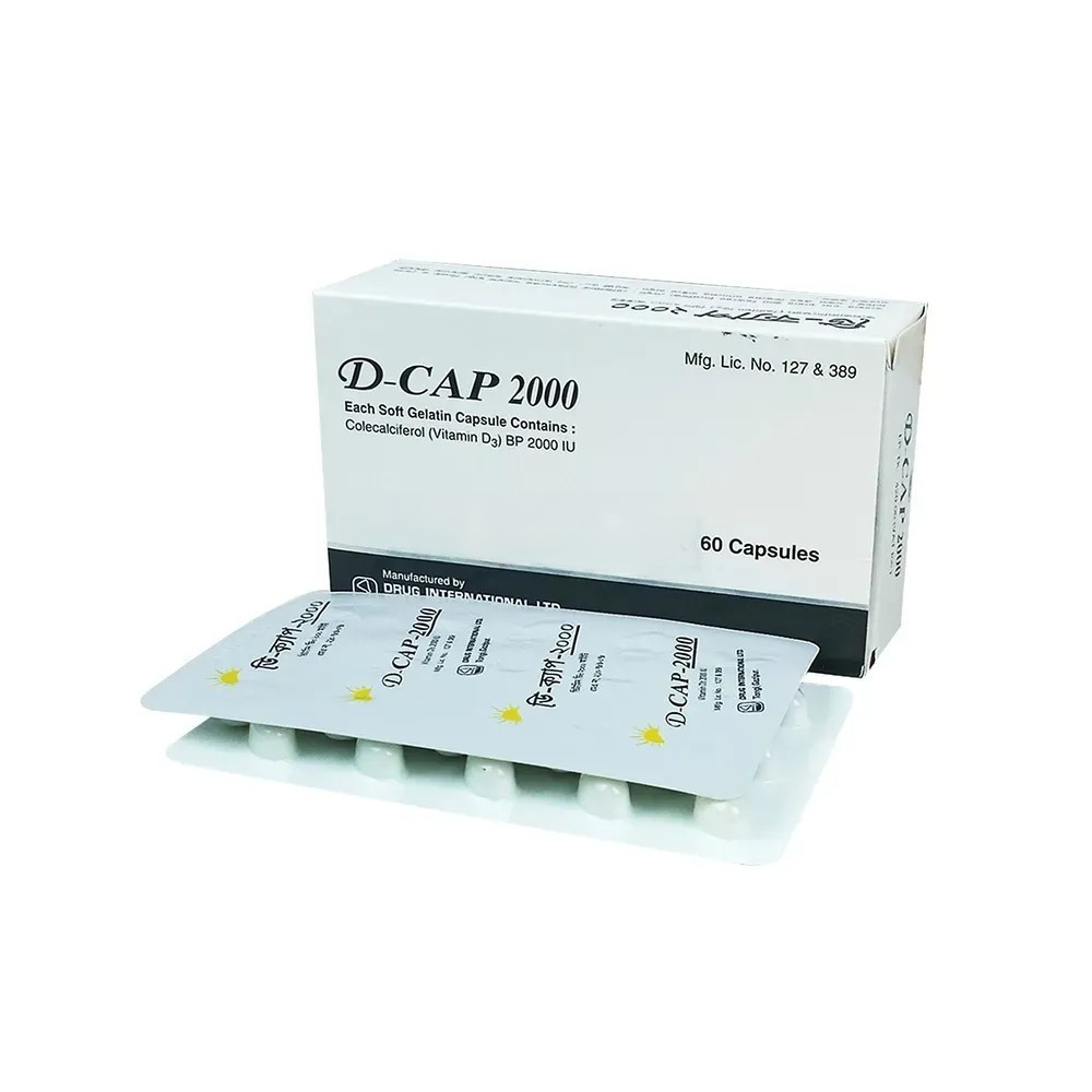 Pack Image: D-Cap 2000 IU Capsule (4 x 15)