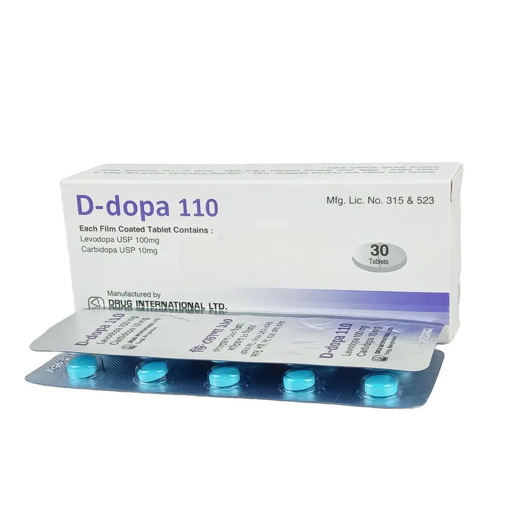 Pack Image: D-Dopa 100 mg Tablet (3 x 10)