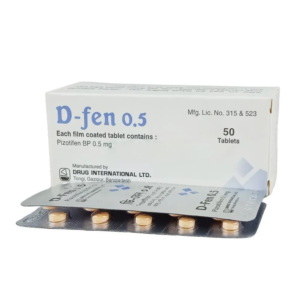 Pack Image: D-Fen 0.5 mg Tablet (5 x 10)