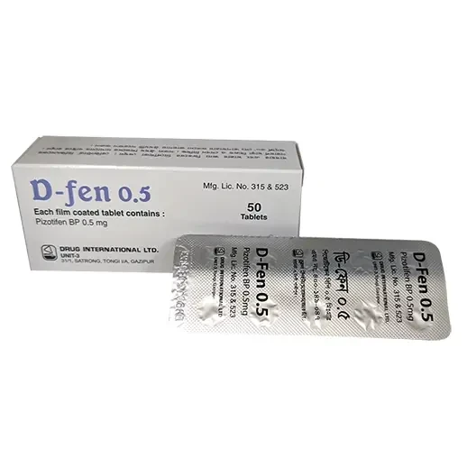 Pack Image: D-Fen 0.5 mg Tablet (5 x 10)