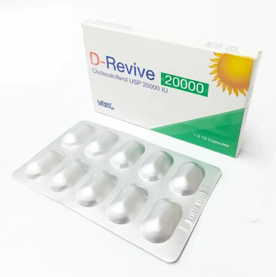 Pack Image: D-Revive 20000 IU Capsule (1 x 10)