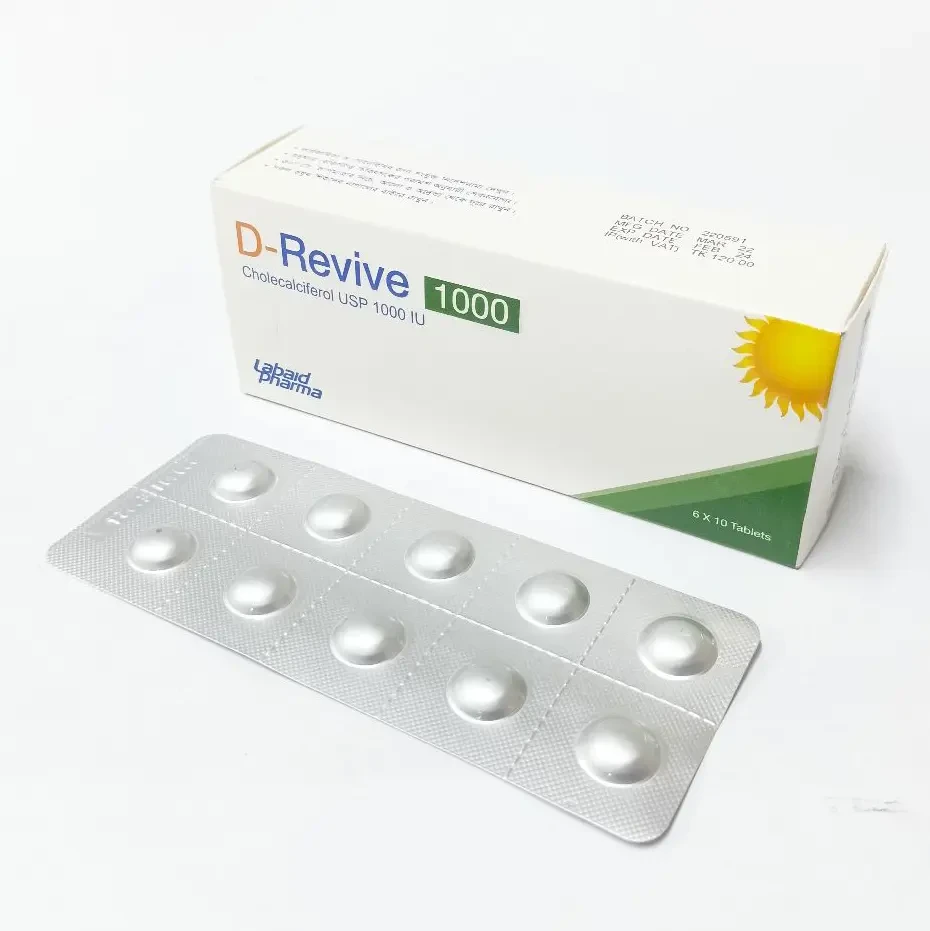 Pack Image: D-Revive 1000 IU Tablet (6 x 10)