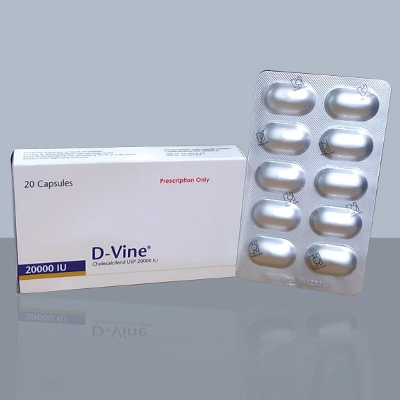 Pack Image: D-Vine 20000 IU Capsule (2 x 10)