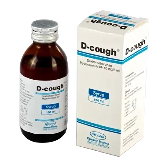 Pack Image: D-cough 10 mg Syrup (100 ml bottle)