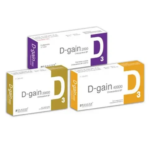 Pack Image: D-gain ODT 2000 IU Tablet (1 x 10)