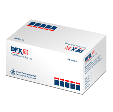 Pack Image: DFX 500 mg Tablet (3 x 10)