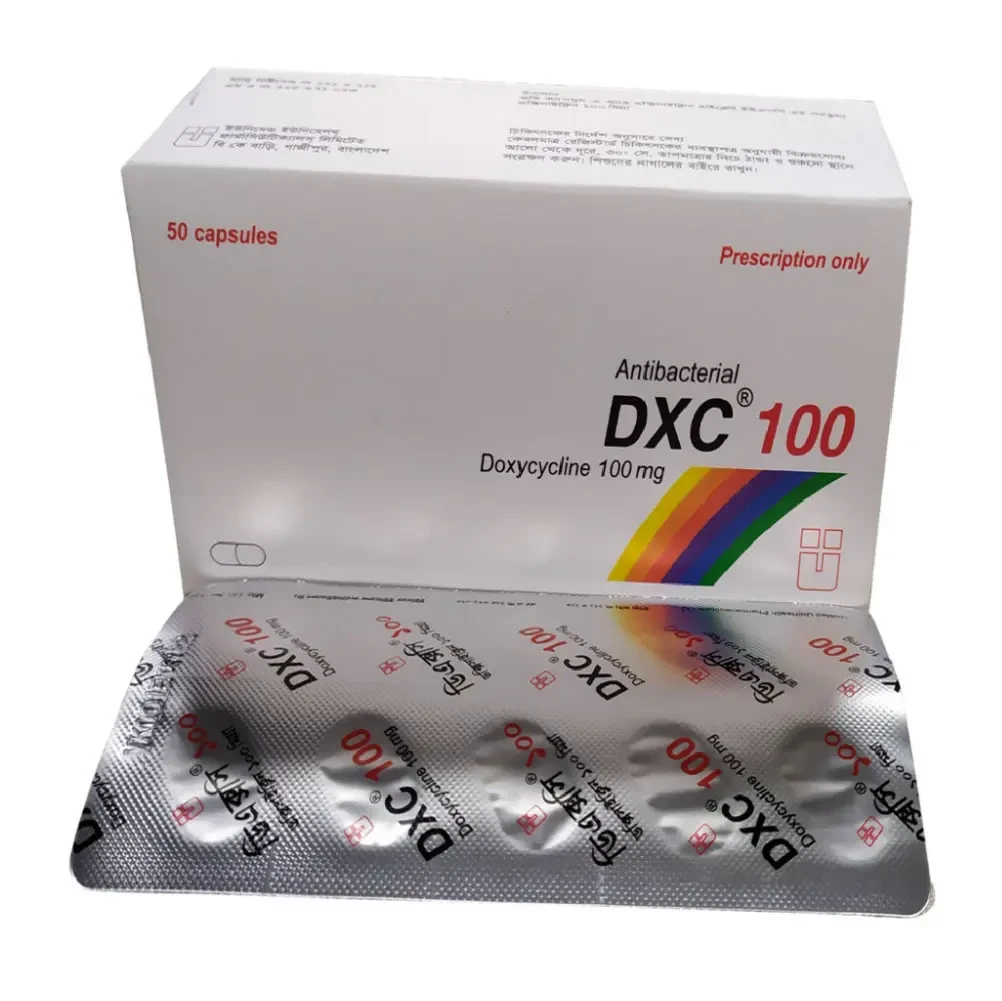 Pack Image: DXC 100 mg Capsule (5 x 10)