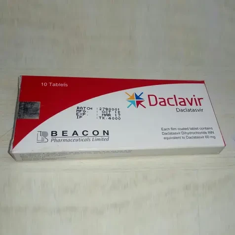 Pack Image: Daclavir 60 mg Tablet (1 x 10)