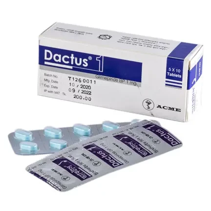 Pack Image: Dactus 1 mg Tablet (6 x 10)
