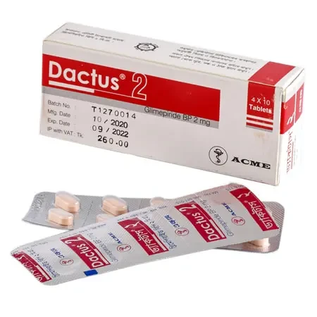Pack Image: Dactus 2 mg Tablet (6 x 10)