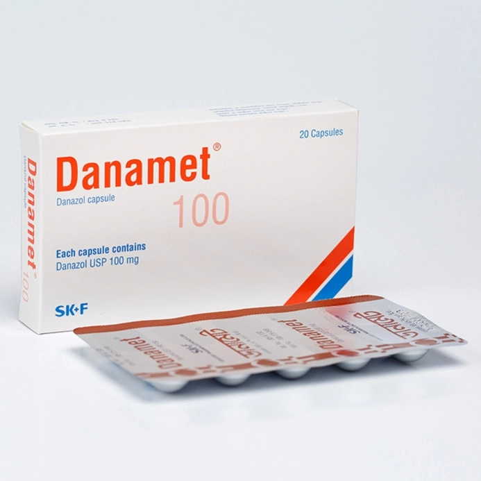 Pack Image: Danamet 100 mg Capsule (2 x 10)