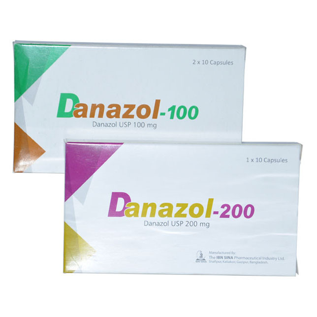 Pack Image: Danazol 100 mg Capsule (2 x 10)