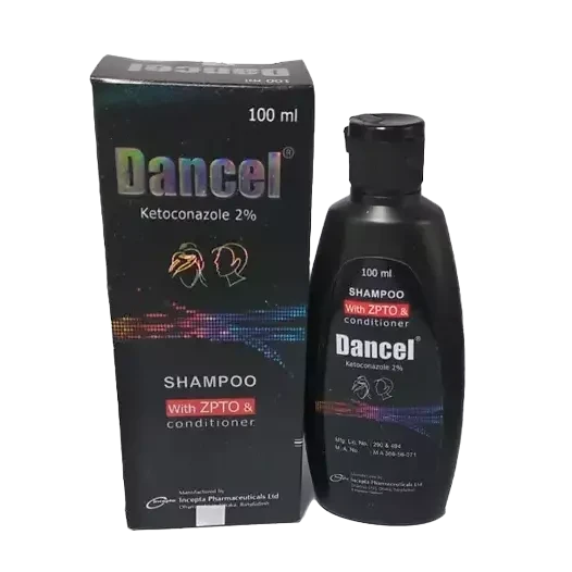 Pack Image: Dancel 2% Shampoo (120 ml bottle)