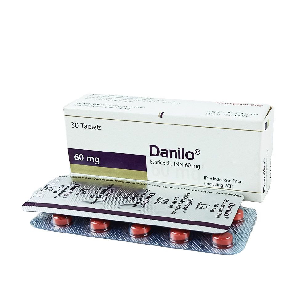 Pack Image: Danilo 60 mg Tablet (3 x 10)