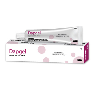 Pack Image: Dapgel 7.5% Gel (30 gm tube)