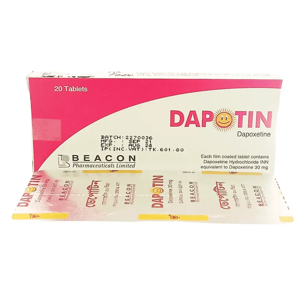 Pack Image: Dapotin 30 mg Tablet (2 x 10)