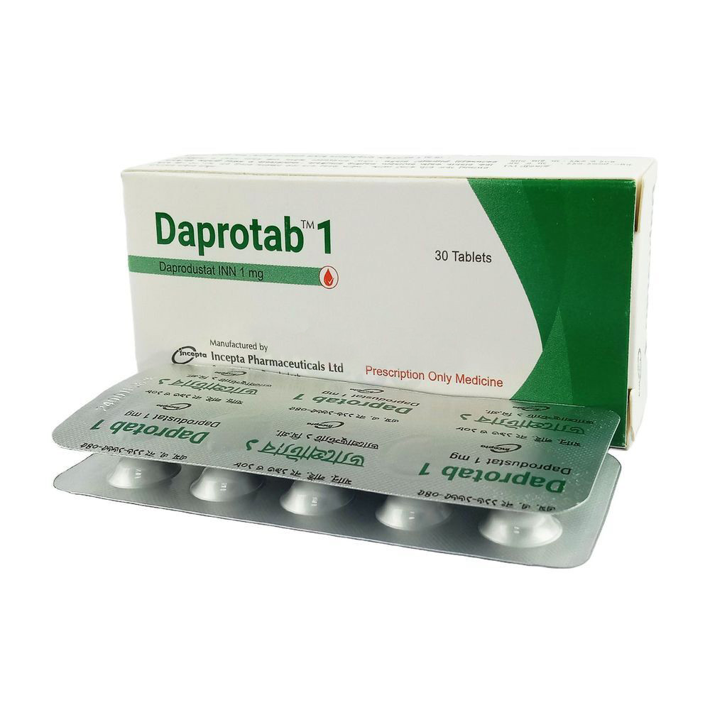 Pack Image: Daprotab 1 mg Tablet (3 x 10)