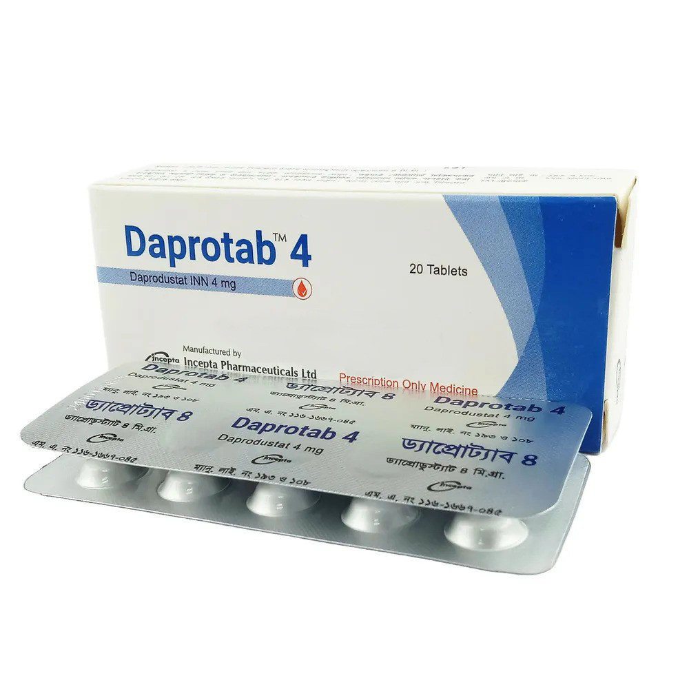 Pack Image: Daprotab 4 mg Tablet (2 x 10)
