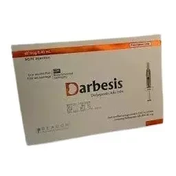 Pack Image: Darbesis 40 mcg Injection (40 mcg pre-filled syringe)