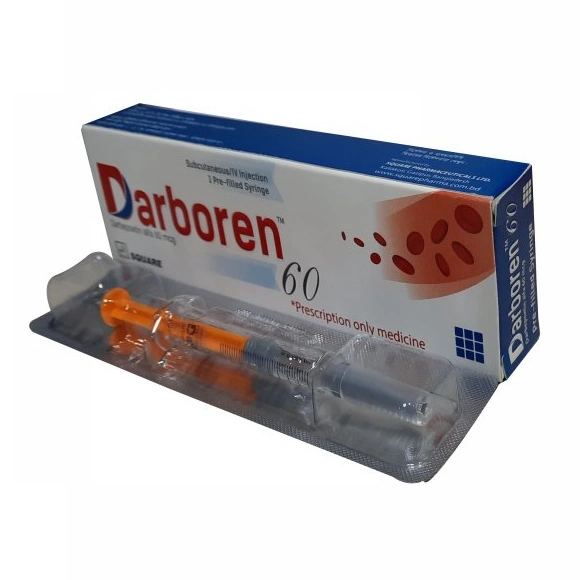 Pack Image: Darboren 60 mcg Injection (60 mcg pre-filled syringe)