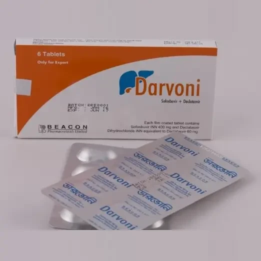 Pack Image: Darvoni 60 mg Tablet (1 x 6)