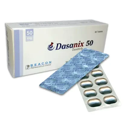 Pack Image: Dasanix 50 mg Tablet (6 x 10)