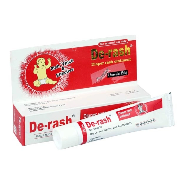 Pack Image: De-Rash 40% Ointment (25 gm tube)