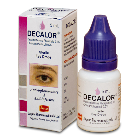 Pack Image: Decalor 0.1% 0.5% Eye Drop (5 ml drop)