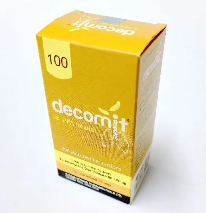 Pack Image: Decomit 100 mcg Inhaler (200 metered doses)