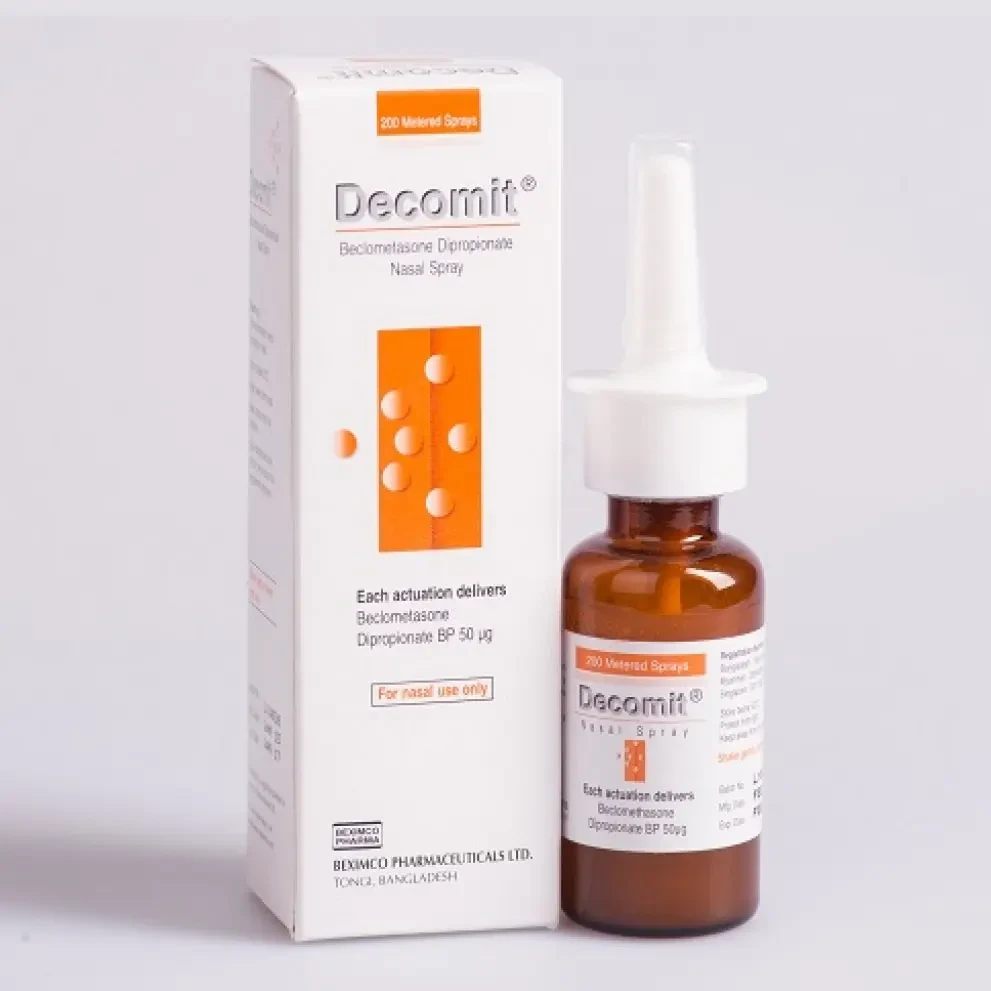Pack Image: Decomit 50 mcg Nasal Spray (200 metered spray)