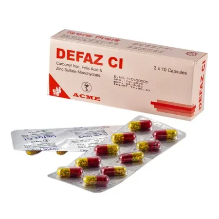 Pack Image: Defaz CI 50 mg Capsule (3 x 10)