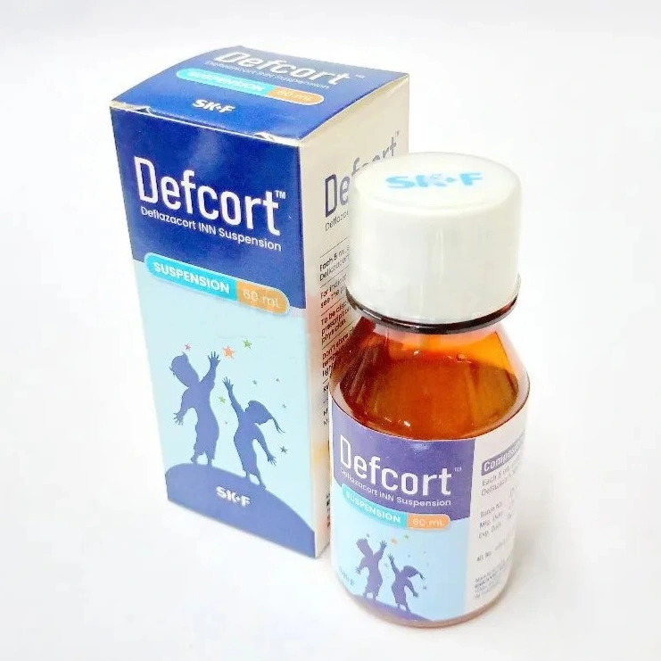 Pack Image: Defcort 6 mg Suspension (60 ml bottle)