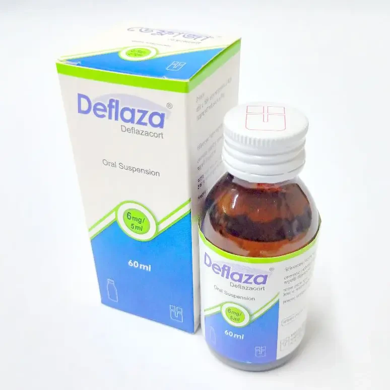 Pack Image: Deflaza 6 mg Suspension (60 ml bottle)
