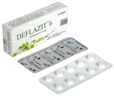 Pack Image: Deflazit 6 mg Tablet (3 x 10)