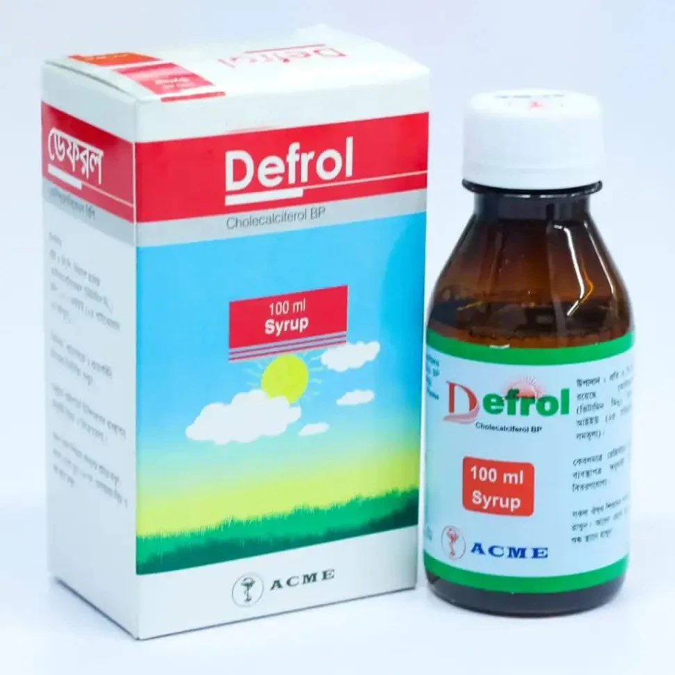 Pack Image: Defrol OS 2000 IU Oral Solution (50 ml bottle)