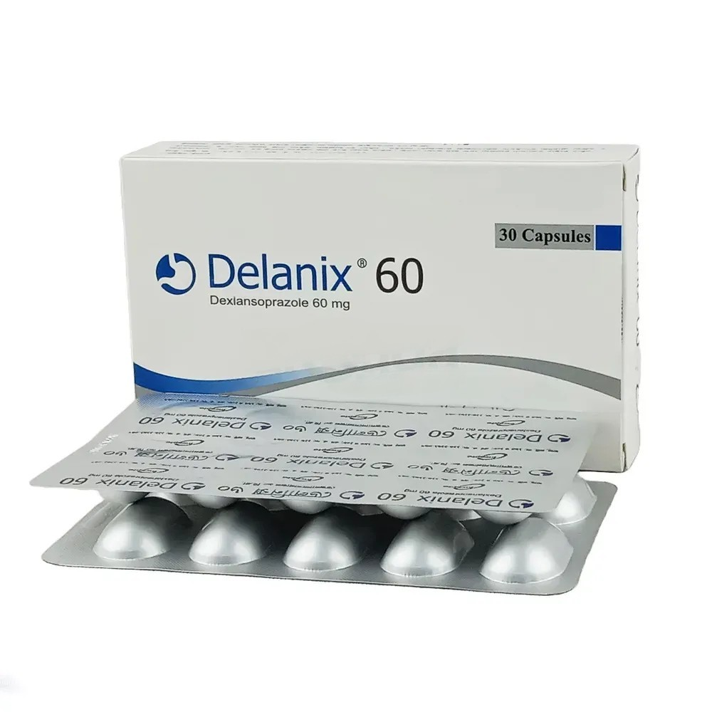 Pack Image: Delanix 60 mg Capsule (3 x 10)