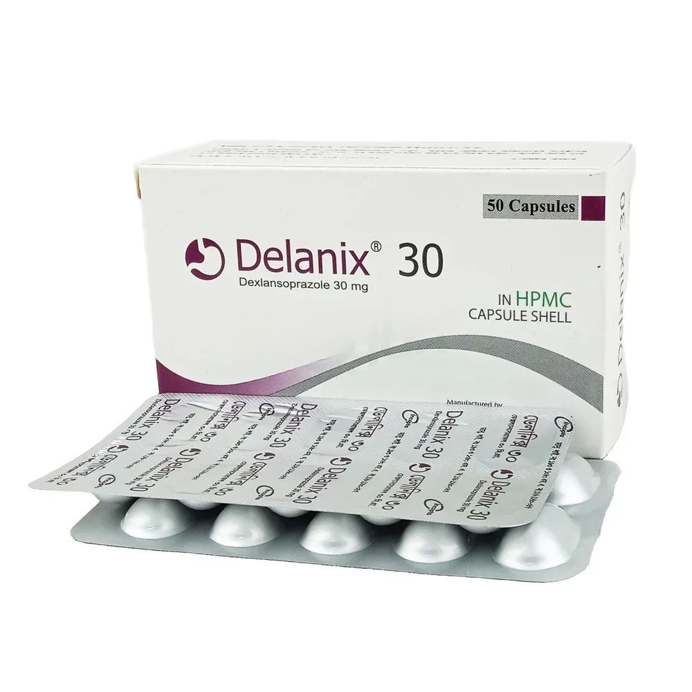 Pack Image: Delanix 30 mg Capsule (5 x 10)