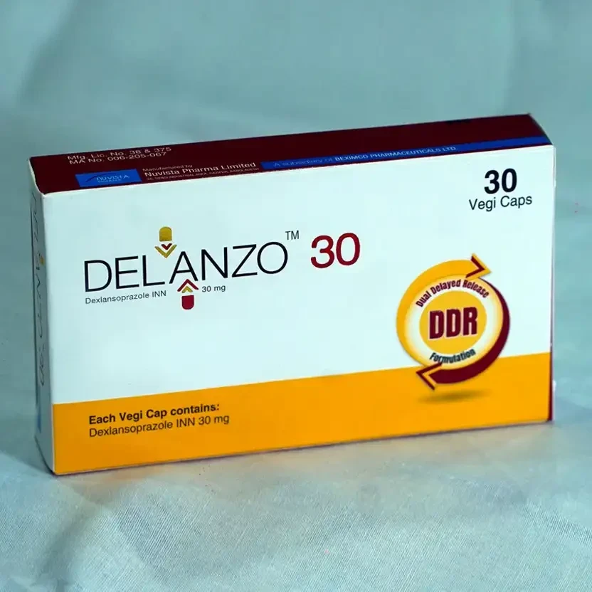 Pack Image: Delanzo 30 mg Capsule (5 x 10)