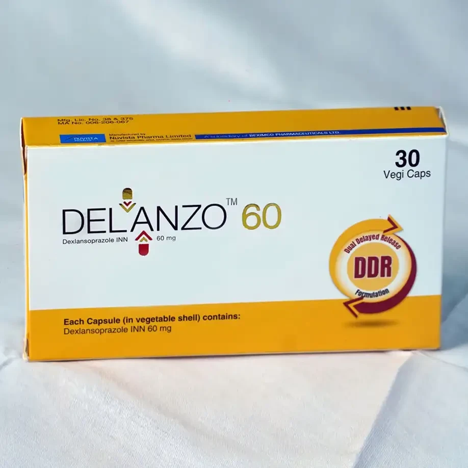 Pack Image: Delanzo 60 mg Capsule (3 x 10)