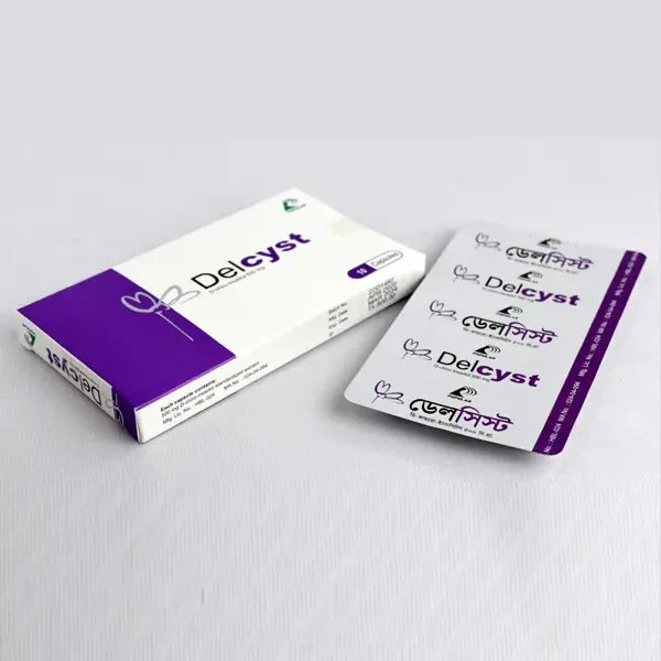 Pack Image: Delcyst 500 mg Capsule (1 x 10)