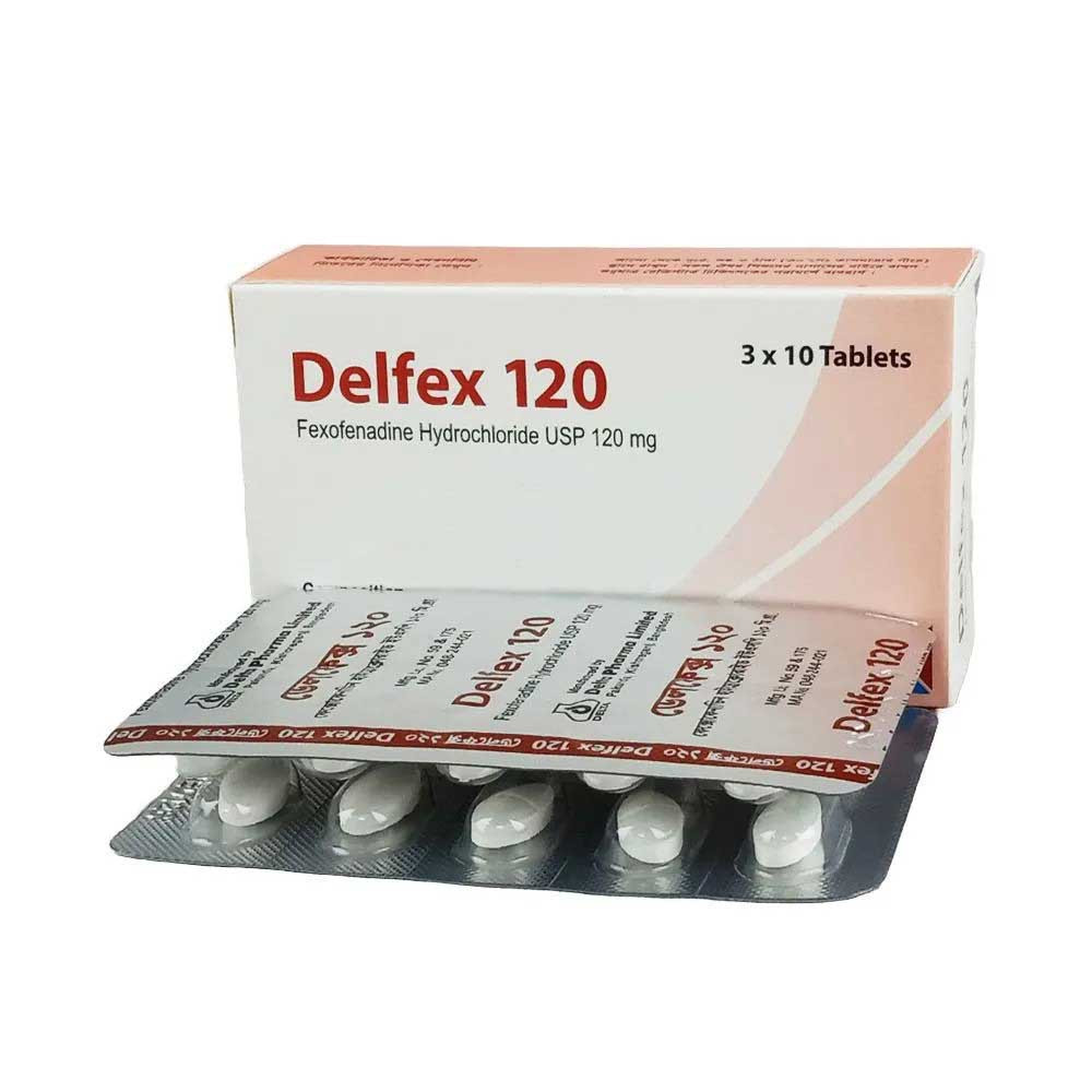 Pack Image: Delfex 120 mg Tablet (3 x 10)