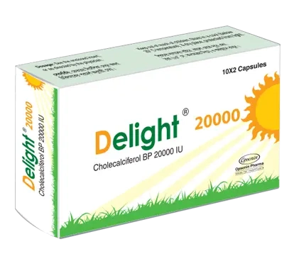 Pack Image: Delight 20000 IU Capsule (2 x 10)