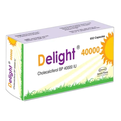 Pack Image: Delight 40000 IU Capsule (2 x 6)