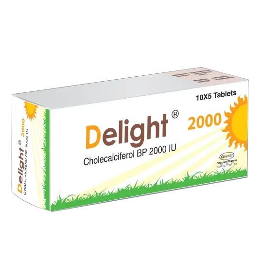 Pack Image: Delight 2000 IU Tablet (5 x 10)